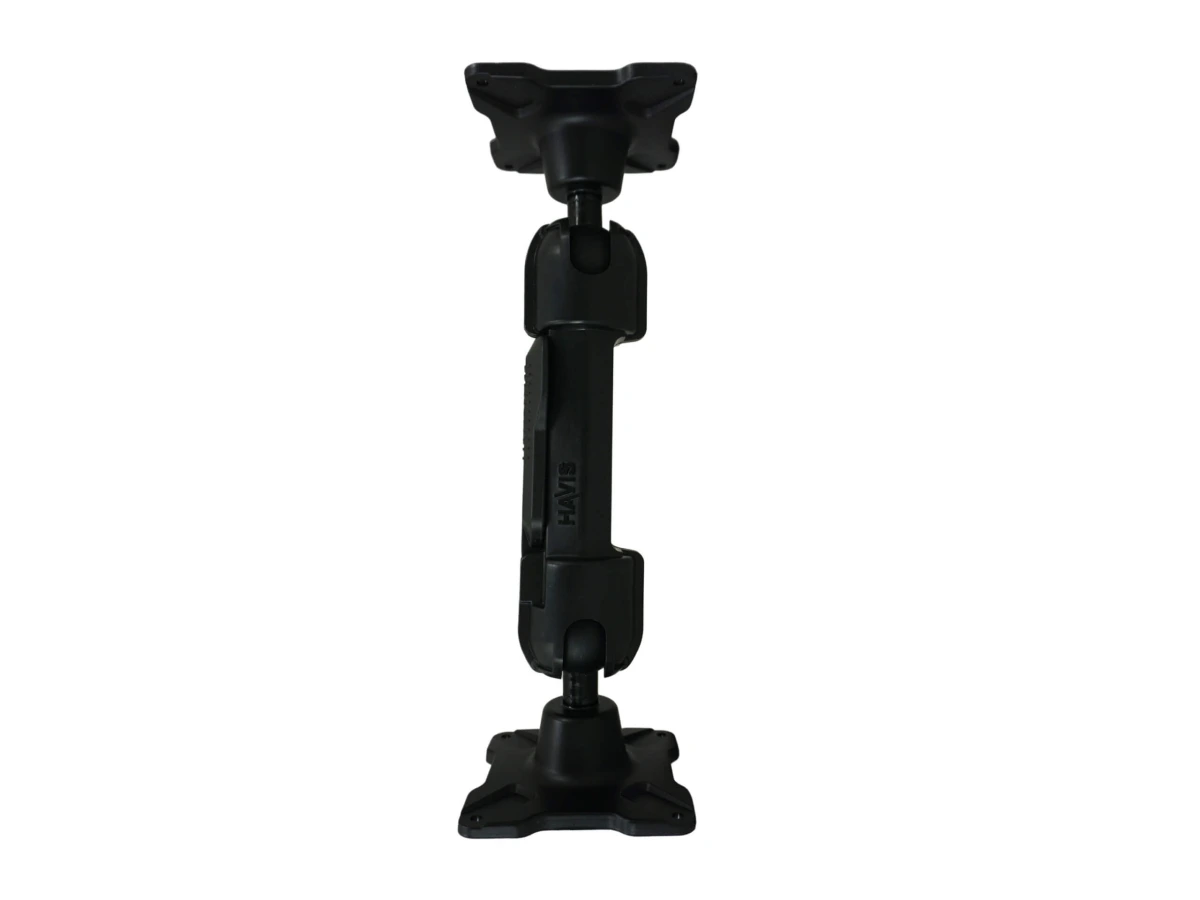 [DBM-1150-CL-0404] Dual Ball Mount with 1.50" Clamp-Style Long Housing, Two Long VESA 75 Plates
