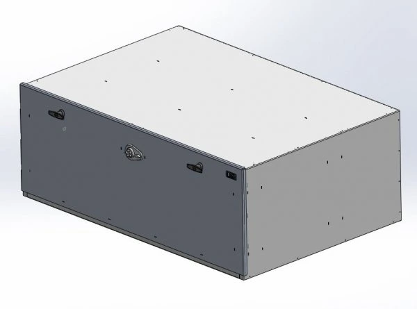 [CP-GB4818-PB] - Storage Vault, 48" W x 33" L x 18" H with two draw-tight locking handles and push-button lock