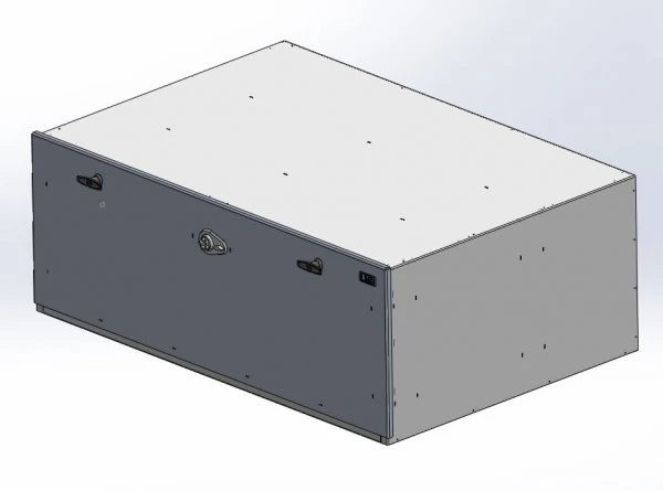 [CP-GB4818-PB] - Storage Vault, 48" W x 33" L x 18" H with two draw-tight locking handles and push-button lock