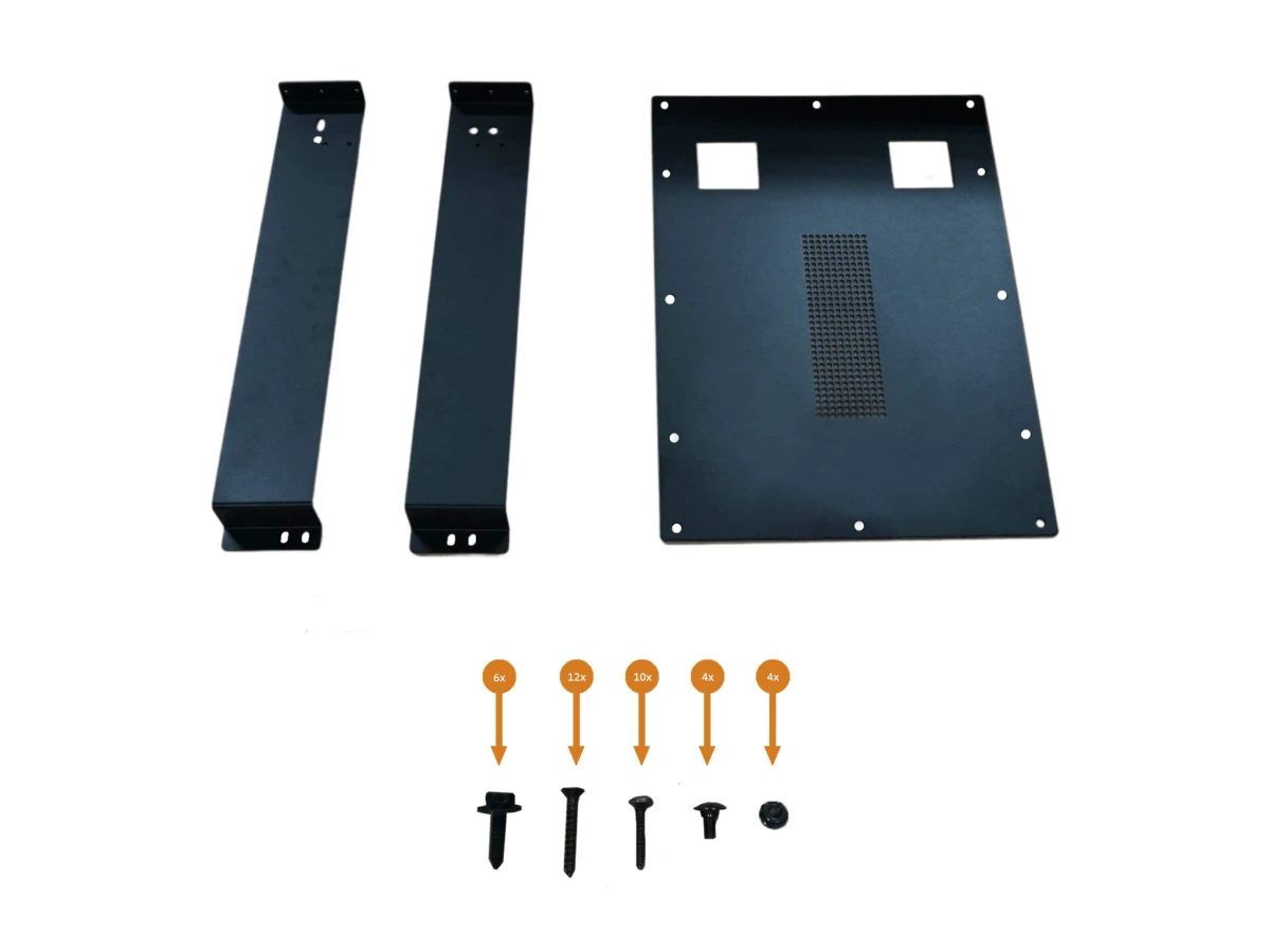 [P-MFK-12] - Middle Partition Filler Panel Mounting Kit for 2015-2024 Ford Transit Window Van with Low Roof and Side Swing Out o