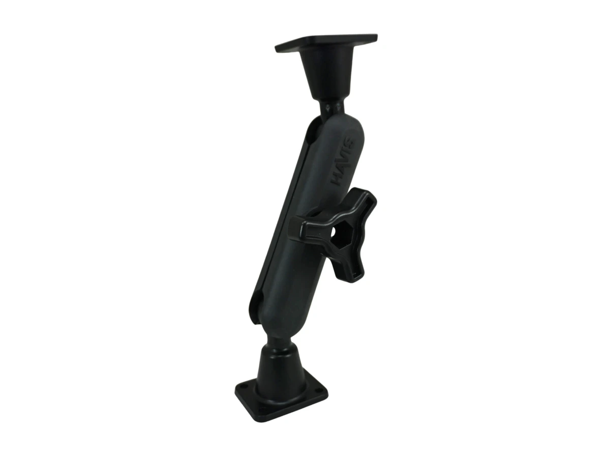 [DBM-1100-KL-0202] Dual Ball Mount with 1.00" Knob-Style Long Housing & Two Long AMPS Plates