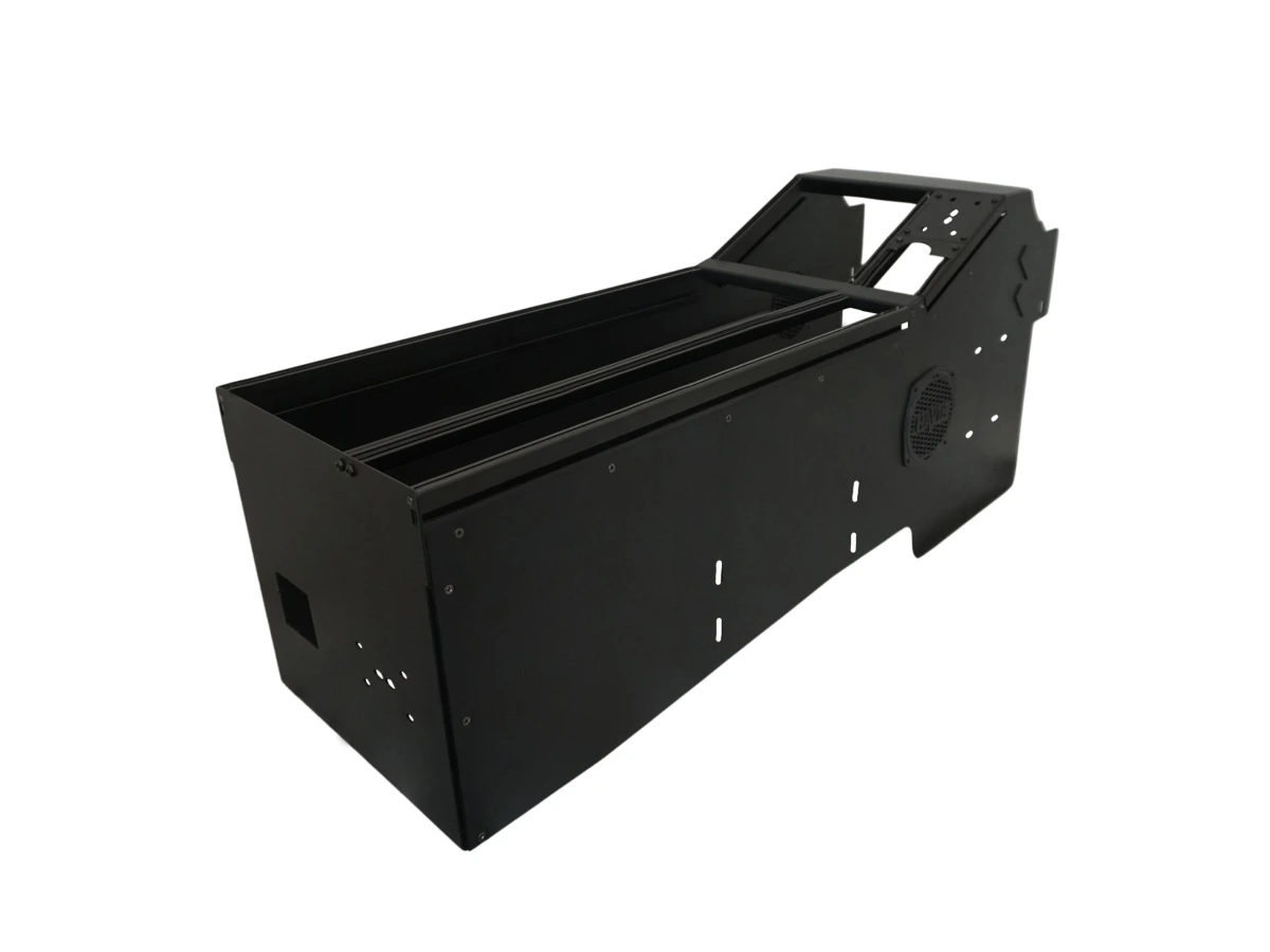 [C-VSW-0824-SILV-EV] Vehicle-Specific 32" Wide Angled Console for 2024 Chevrolet Silverado – EV
