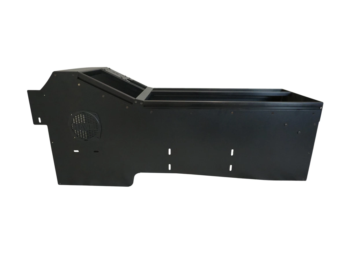 [C-VSW-0824-SILV-EV] Vehicle-Specific 32" Wide Angled Console for 2024 Chevrolet Silverado – EV