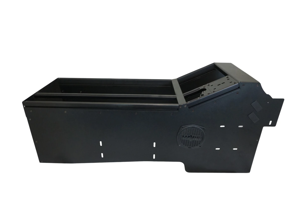 [C-VSW-0824-SILV-EV] Vehicle-Specific 32" Wide Angled Console for 2024 Chevrolet Silverado – EV
