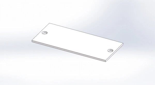 [C-FPW-05] - 1/2" Filler Plate for Wide VSW Consoles