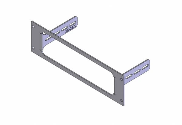 [C-EB25-CDS-1P] - 1-Piece Equipment Mounting Bracket, 2.5" Mounting Space, Fits Motorola CDM 750, 1250, 1550