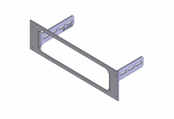 [C-EB25-CDS-1P] - 1-Piece Equipment Mounting Bracket, 2.5" Mounting Space, Fits Motorola CDM 750, 1250, 1550