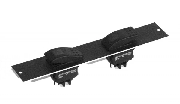 [C-PS-1] - DISCONTINUED – 1.5" Switch Plate, Internal Mount, 2 Switch Cutouts