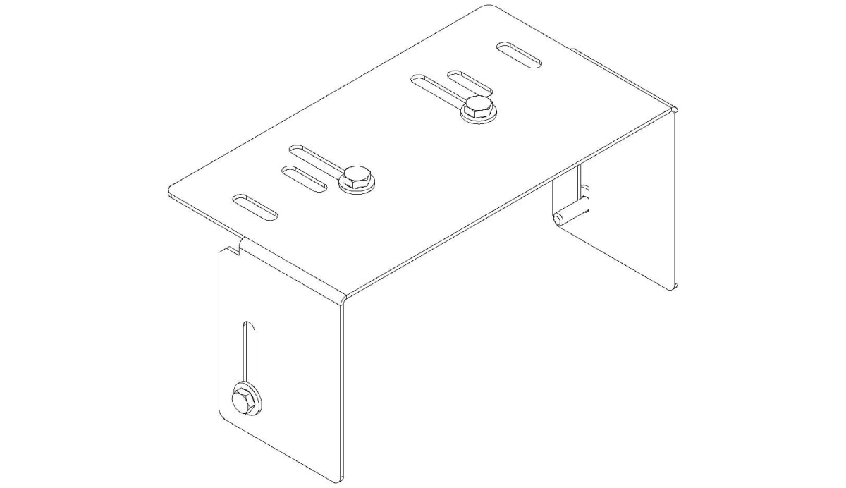 [CM006092] - OBSOLETE – Optional adapter bracket for C-VS-1200-INUT console that adapts to OEM optional rear conduit