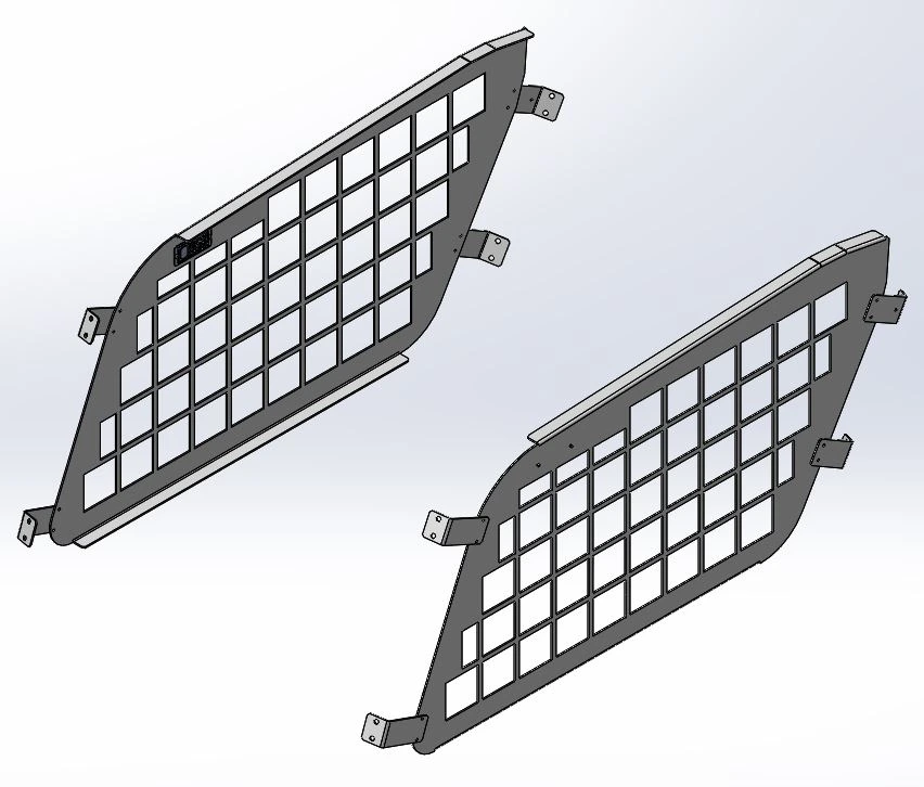 [AC-EXP18-R-SET] - Ford Expedition Side Cargo Area Diamond-Punched Window Guards