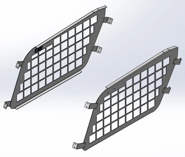 [AC-EXP18-R-SET] - Ford Expedition Side Cargo Area Diamond-Punched Window Guards
