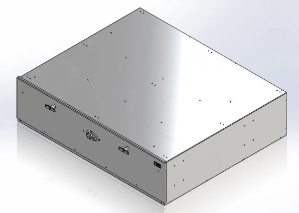 [CP-GB484012-PB] - Storage Vault, 48" W x 40" L x 12" H with two draw-tight locking handles and push-button lock