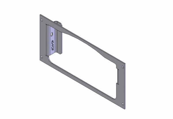[C-EB40-FOP-1P] - 1-Piece Equipment Mounting Bracket, 4" Mounting Space, Fits Feniex C-4200