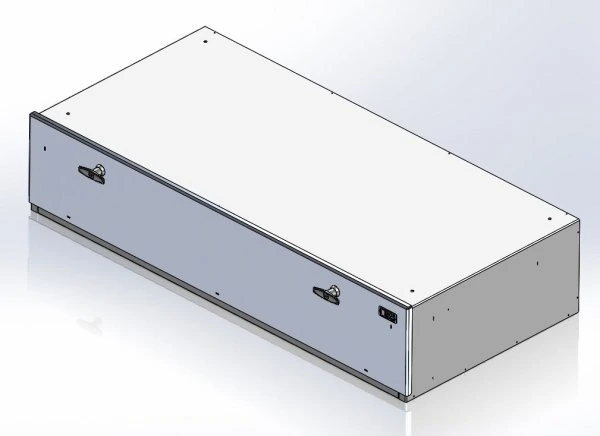 [CP-GUNBOX-10] - Storage Vault, 48" W x 22" L x 10" H with two draw-tight locking handles