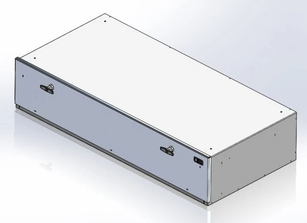 [CP-GUNBOX-10] - Storage Vault, 48" W x 22" L x 10" H with two draw-tight locking handles