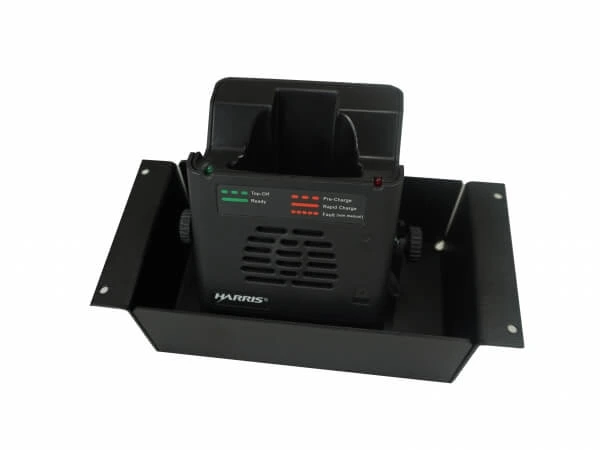 [C-EB40-HVC-1P] - OBSOLETE – 1-Piece Equipment Mounting Bracket, 4" Mounting Space, Fits Harris VC-4000 Charger