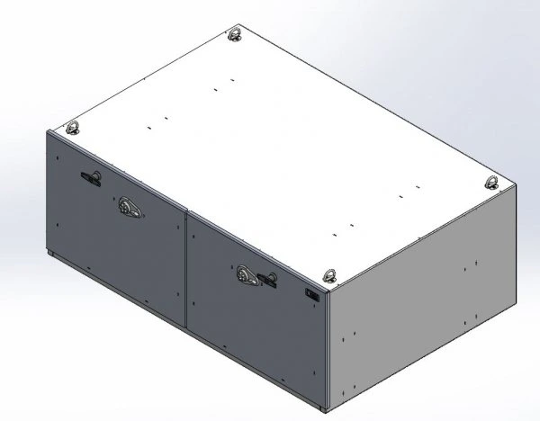[CP-2D-483318-PB] - Storage Vault, 48" W x 33" L x 18" H Two Drawer with Push Button Lock and Draw-tight Locking Handles