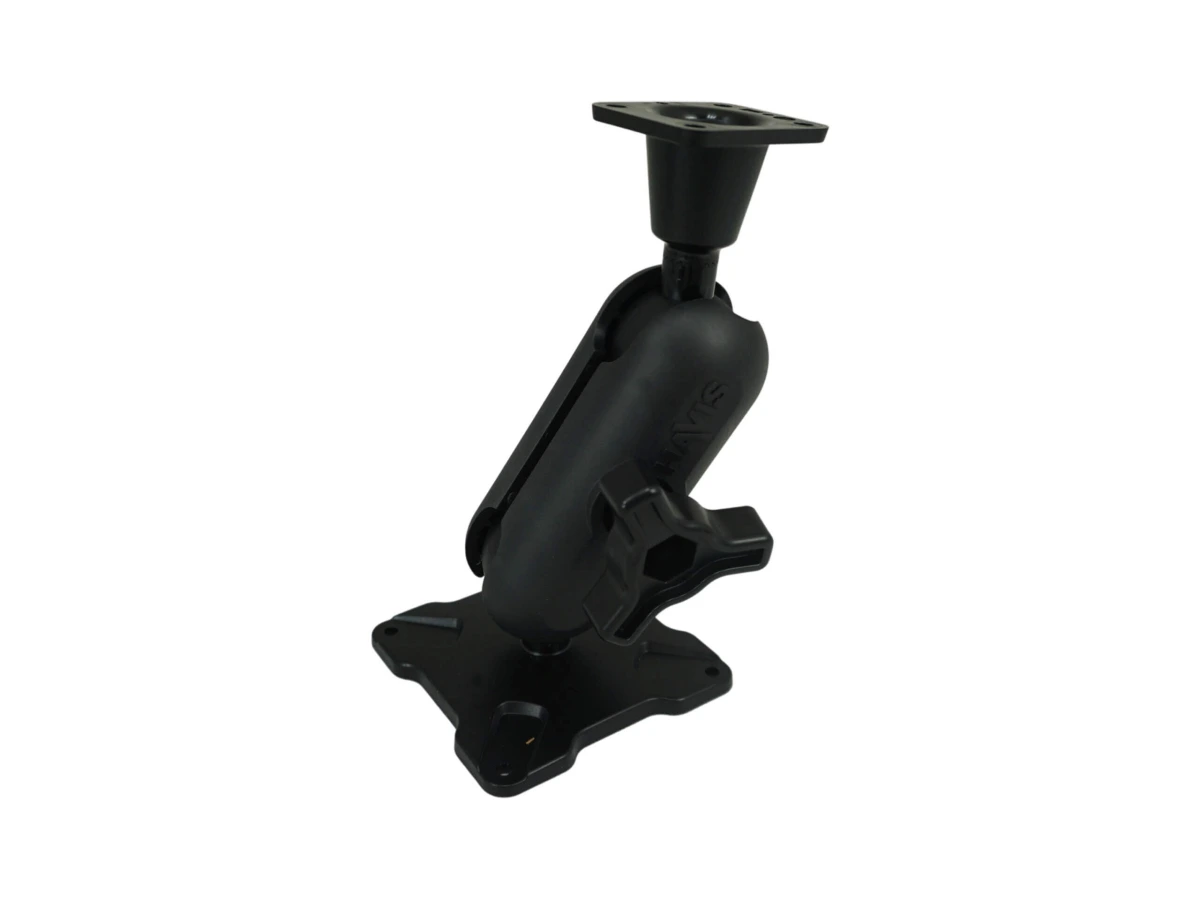 [DBM-1150-KS-0203] Dual Ball Mount with 1.50" Knob-Style Standard Housing, One Long AMPS Plate & One Standard VESA 75 Plate