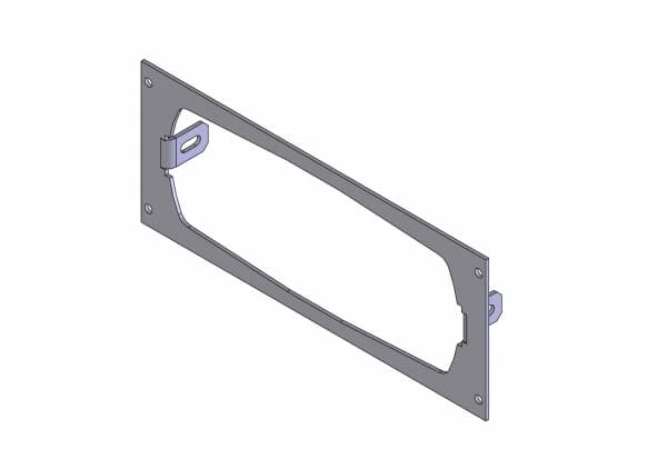 [C-EB35-T91-1P] - 1-Piece Equipment Mounting Bracket, 3.5" Mounting Space, Fits Tait TM9155 & TM9455