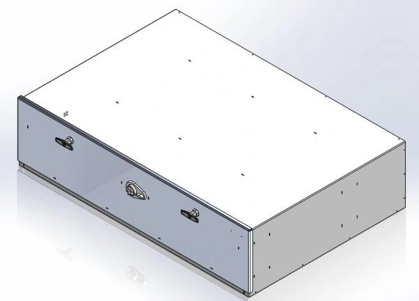 [CP-GB4430-PB] - Storage Vault, 44" W x 30" L x 11" H with two draw-tight locking handles and push-button lock