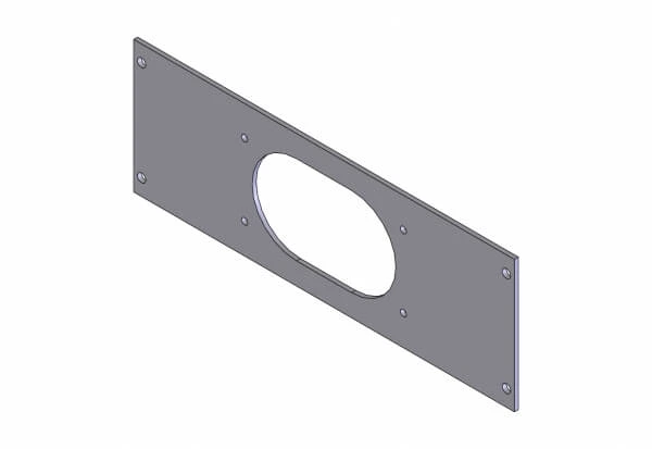 [C-EB30-KES-1P] - OBSOLETE – 1-Piece Equipment Mounting Bracket, 3" Mounting Space, Fits Kenwood KES-3 Speaker
