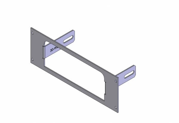 [C-EB30-WEP-1P] - OBSOLETE – 1-Piece Equipment Mounting Bracket, 3" Mounting Space, Fits Whelen Epsilon EPSL1