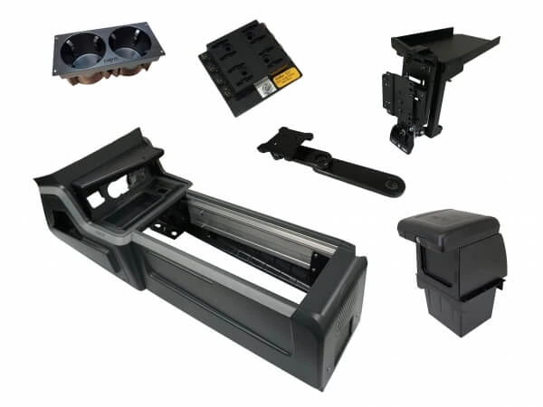 [PKG-VSX-1800-INUT-PM-3] - Package – VSX Console with Front PocketJet 6 & 7 Printer Mount for Tablet Docking Stations for 2020-2