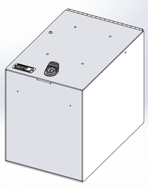 [AC-FILELOCK] - 11" External Lidded Lockable Storage Box