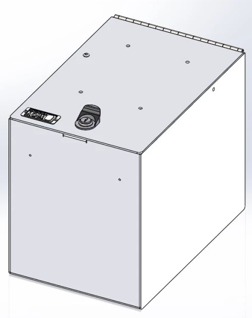 [AC-FILELOCK] - 11" External Lidded Lockable Storage Box