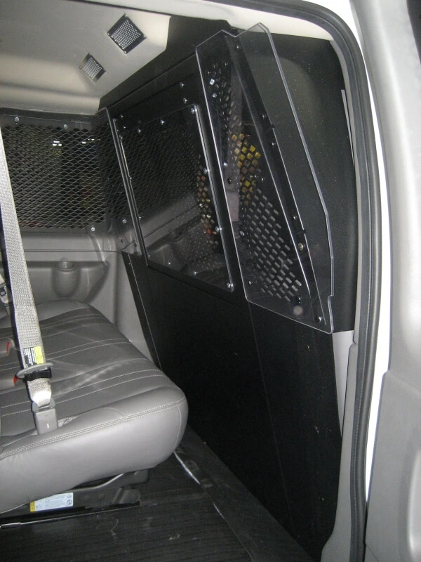 [P-FRONT-1] - Front Partition With Emergency Exit Hatch for Chevrolet Vans