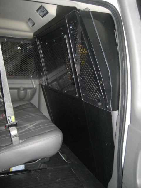 [P-FRONT-1] - Front Partition With Emergency Exit Hatch for Chevrolet Vans