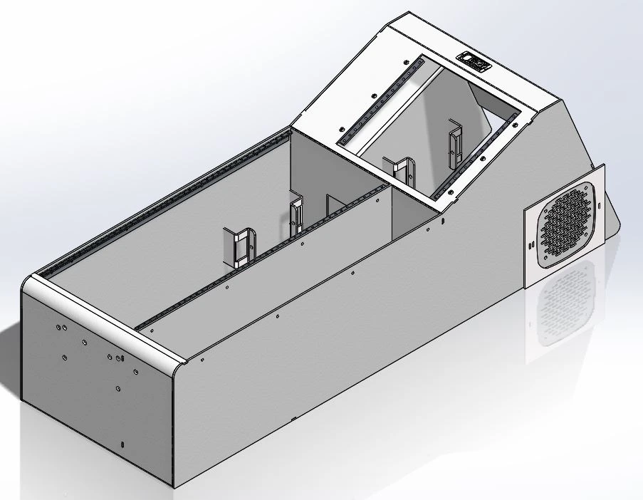 [CC-WBBP30-FS] - Universal 30" Wide-Body Floor Shift Console with Open Storage
