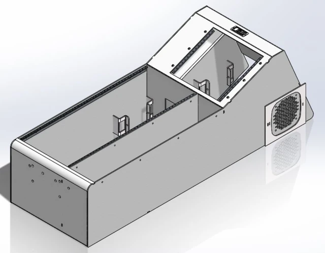 [CC-WBBP30-FS] - Universal 30" Wide-Body Floor Shift Console with Open Storage