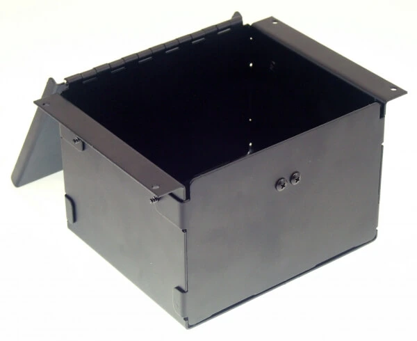 [C-AP-0645-L] - 6" Accessory Pocket W/Hinged Lid & Lock, 4.5" Deep