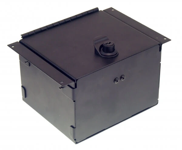 [C-AP-0645-L] - 6" Accessory Pocket W/Hinged Lid & Lock, 4.5" Deep