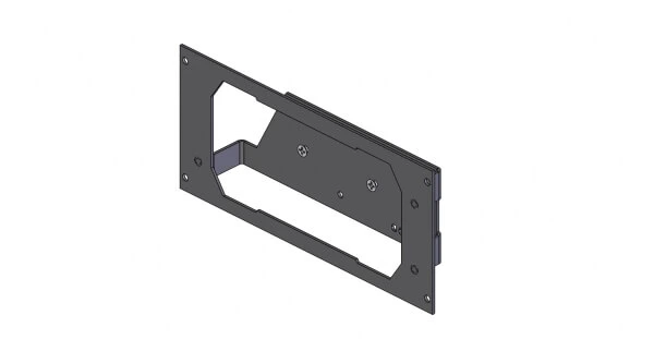 [C-EB40-SCB-1P] - OBSOLETE – 1-Piece Equipment Mounting Bracket, 4" Mounting Space, Fits Speedtech Lights C-SUPCB Control Box