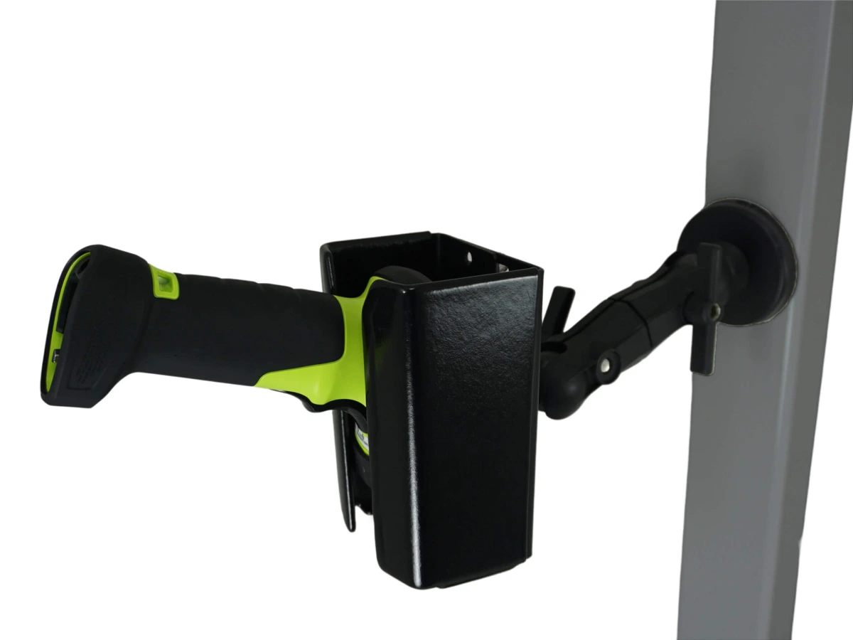 [PKG-MAG-3008] Heavy-Duty Magnetic Mount with Barcode Scanner Cradle