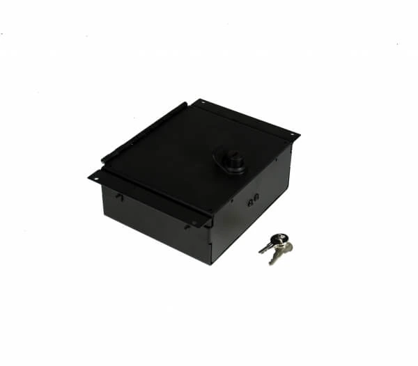 [C-AP-0625-L] - 6" Accessory Pocket W/Hinged Lid & Lock, 2.5" Deep