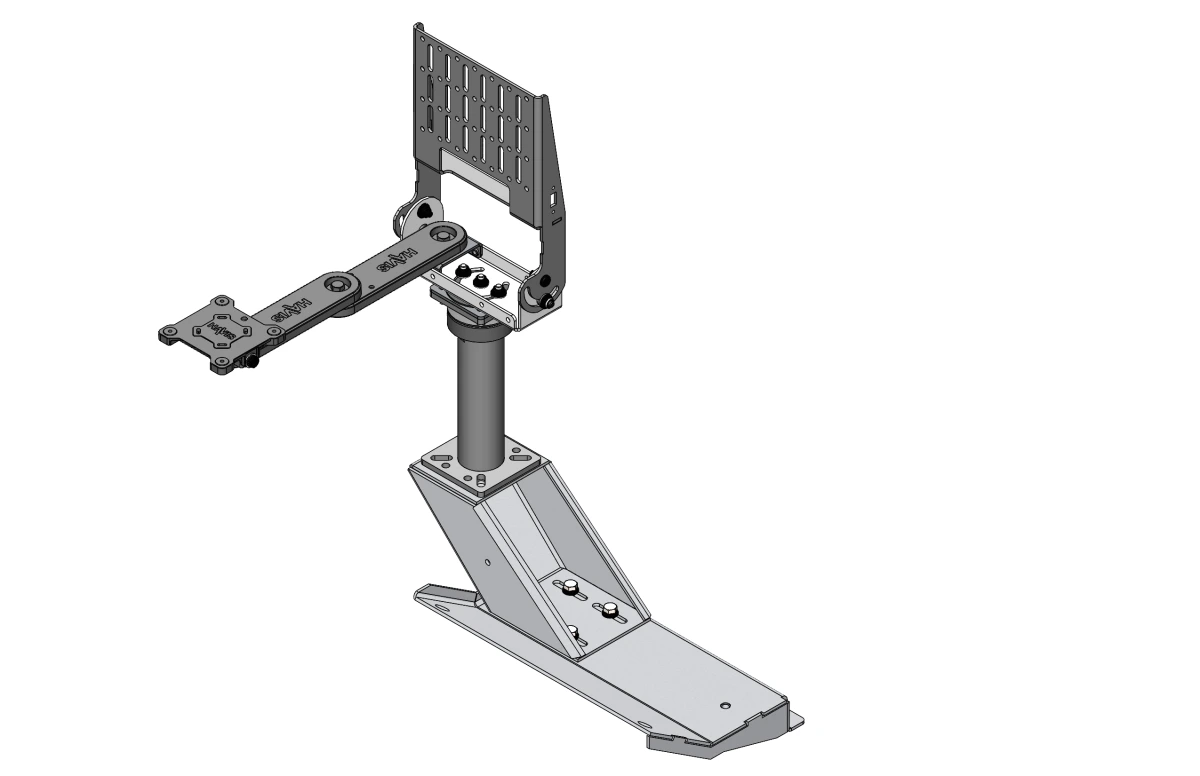 [PKG-PSM-142-T] Standard Tablet Pedestal Mount Package for 1999-2016 Ford F-250 – F-550 & 2011-2024 F-650, F-750 Chassis Cab