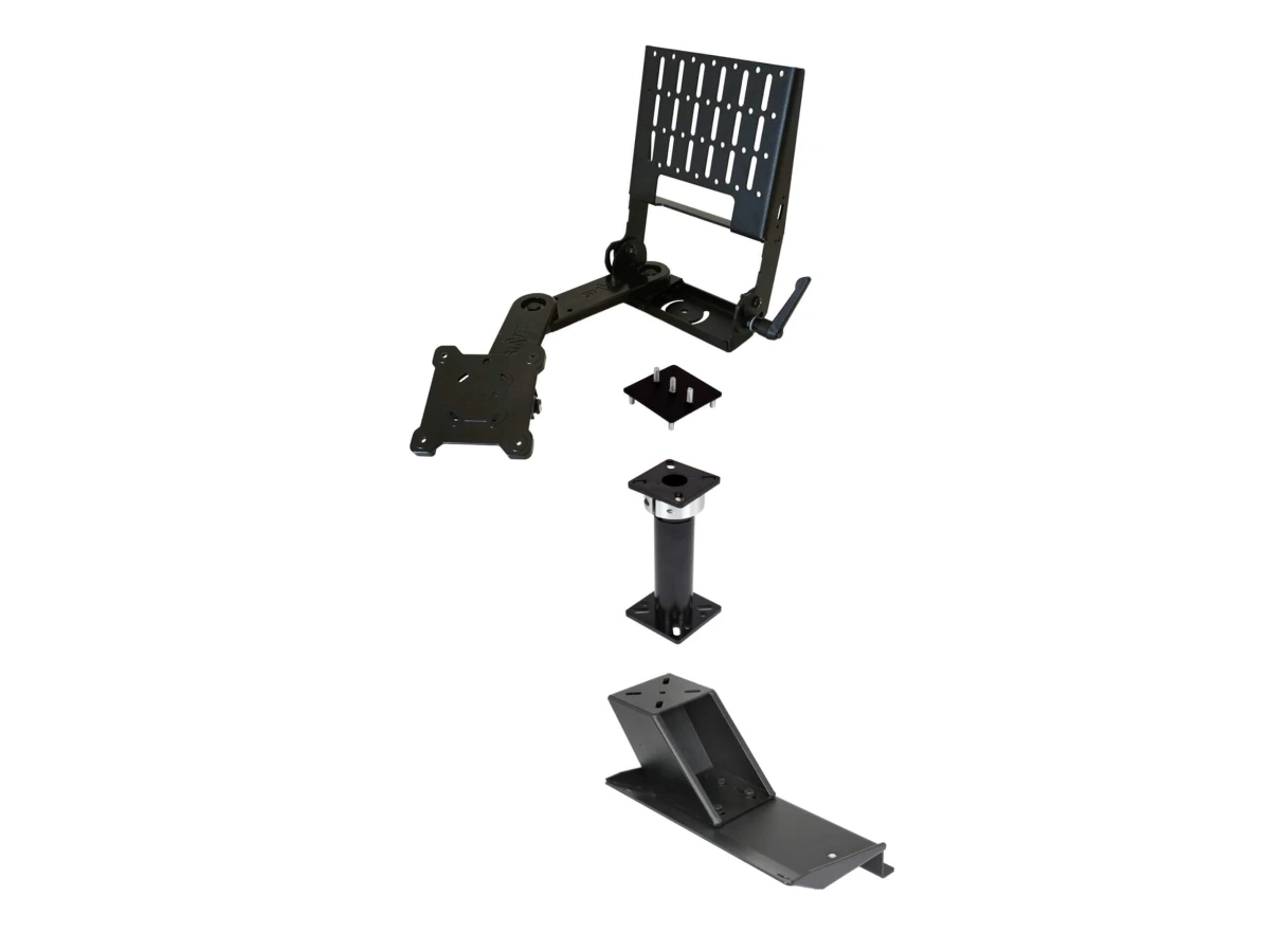 [PKG-PSM-142-T] Standard Tablet Pedestal Mount Package for 1999-2016 Ford F-250 – F-550 & 2011-2024 F-650, F-750 Chassis Cab