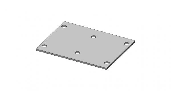 [C-EBW25-MC1-1P] - Equipment Bracket for Wide VSW Consoles, Fits Mic Clip