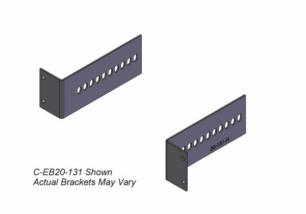 [C-EB20-181] - OBSOLETE – 2-Piece Equipment Mounting Bracket, 2" Mounting Space, 1.81" Bend