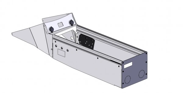 [C-VS-2400-CHGR-2] - OBSOLETE – Vehicle-Specific 24" Console for 2011-2020 Dodge Charger (Police Package)