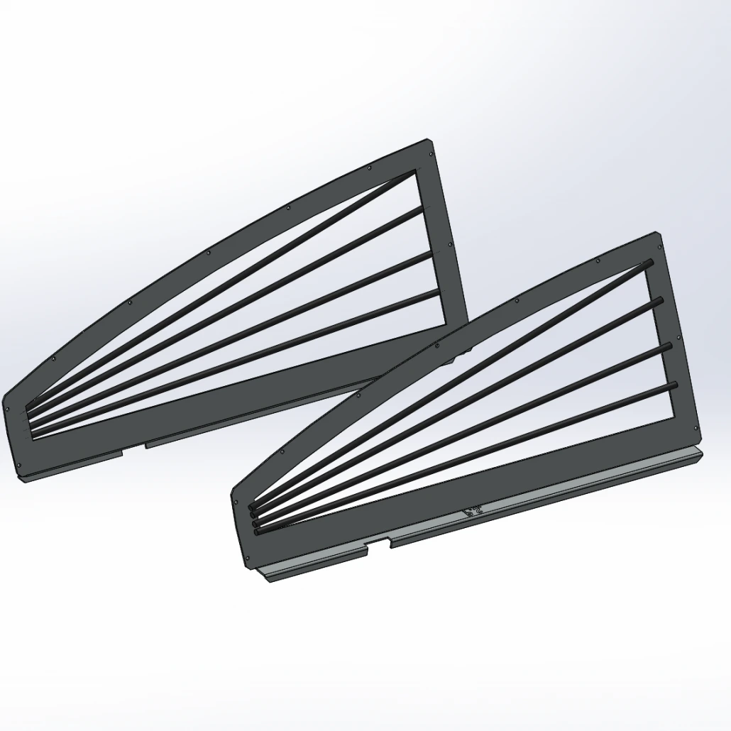 [WG-CH11H-SET] - Dodge Charger Driver & Passenger-side Horizontal Bar Window Guard