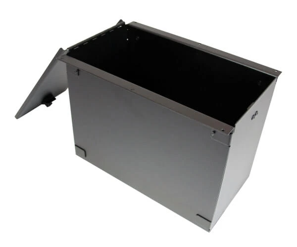 [C-AP-1395-L] - 13" Accessory Pocket W/Hinged Lid & Lock, 9.5" Deep