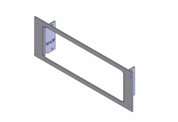 [C-EB30-L3F-1P] - OBSOLETE – 1-Piece Equipment Mounting Bracket, 3" Mounting Space, Fits L3Harris/L3 Mobile-Vision Flashback Dig