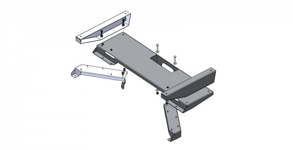 [SBX-5004] - Modular Storage Drawer Mount for 2020-2024 Ford Interceptor Utility