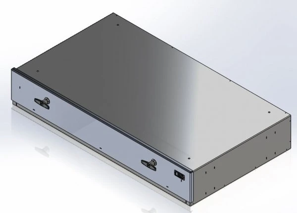 [CP-GBCAB-40] - Storage Vault, 40" W x 22" L x 6.5" H with two draw-tight locking handles