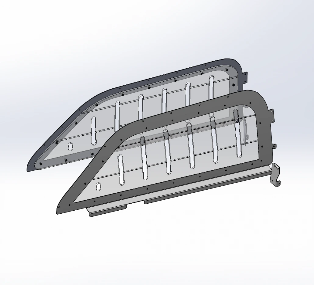 [WG-UV20-POLY-SET] - 2020+ Ford Police Interceptor UV Driver & Passenger-side Polycarbonate Window Guard