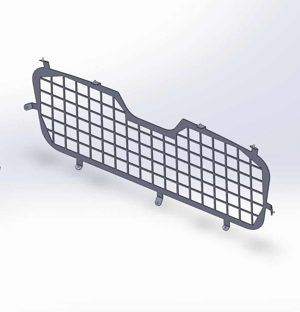 [WS-21TH-HATCH] - 2021+ Chevy Tahoe Square-Hole Punched Hatch Window Guard